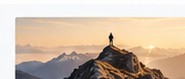 Mountain summit at sunrise
